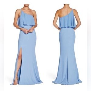 Dress the Population Blue one Shoulder Dress